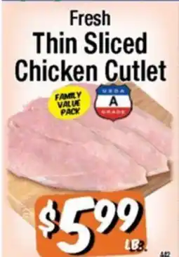 Western Beef Fresh Thin Sliced Chicken Cutlet offer