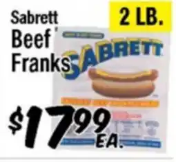Western Beef Sabrett Beef Franks offer