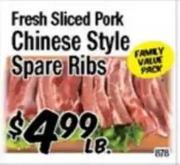 Western Beef Fresh Sliced Pork Chinese Style Spare Ribs offer