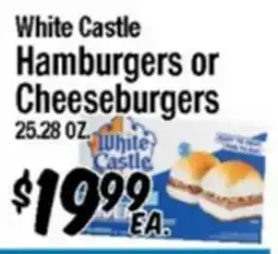 Western Beef White Castle Hamburgers or Cheeseburgers offer