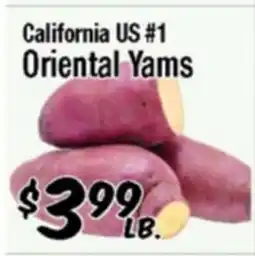 Western Beef California US #1 Oriental Yams offer