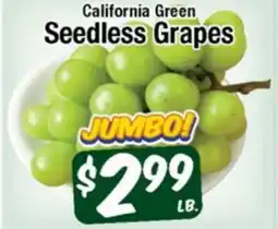 Western Beef California Green Seedless Grapes offer