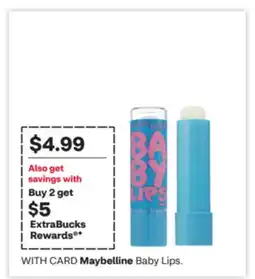 CVS Maybelline Baby Lips offer