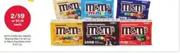 CVS ALL M&M's Sharing Size 7.4-10.1 oz or Mars chocolate minis 8-9.7 oz offer