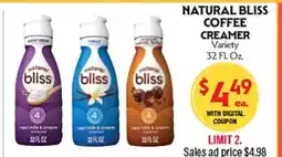La Chiquita Food Market NATURAL BLISS COFFEE CREAMER offer