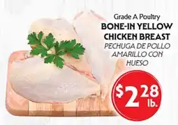 La Chiquita Food Market Grade A Poultry BONE-IN YELLOW CHICKEN BREAST offer