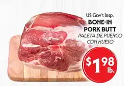 La Chiquita Food Market US Gov't Insp. BONE-IN PORK BUTT offer