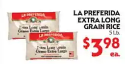 La Chiquita Food Market LA PREFERIDA EXTRA LONG GRAIN RICE offer