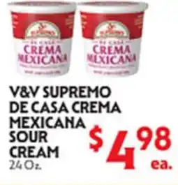 La Chiquita Food Market V&V SUPREMO DE CASA CREMA MEXICANA offer