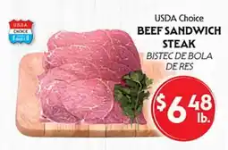 La Chiquita Food Market USDA Choice BEEF SANDWICH STEAK offer