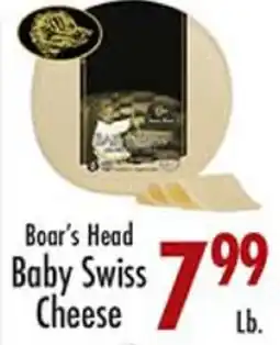 Garden Fresh Market Boar's Head Baby Swiss Cheese offer