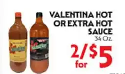 La Chiquita Food Market VALentina HOT OR EXTRA HOT SAUCE offer