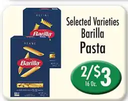 Garden Fresh Market Selected Varieties Barilla Pasta offer