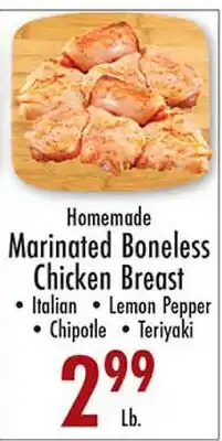 Garden Fresh Market Homemade Marinated Boneless Chicken Breast offer