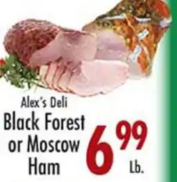 Garden Fresh Market Alex's Deli Black Forest or Moscow Ham offer