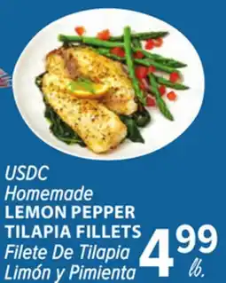 Cermak Fresh Market USDC Homemade LEMON PEPPER TILAPIA FILLETS offer