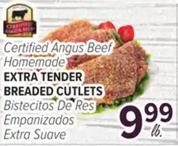 Cermak Fresh Market Certified Angus Beef Homemade EXTRA TENDER BREADED CUTLETS offer