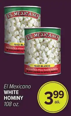 Cermak Fresh Market El Mexicano WHITE HOMINY offer