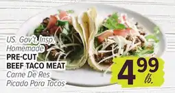 Cermak Fresh Market US. Gov't Insp. Homemade PRE-CUT BEEF TACO MEAT offer
