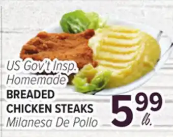 Cermak Fresh Market US Gov't Insp. Homemade BREADED CHICKEN STEAKS offer