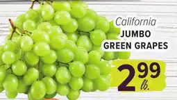Cermak Fresh Market California JUMBO GREEN GRAPES offer