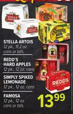 Cermak Fresh Market STELLA ARTOIS, REDD'S HARD APPLES, SIMPLY SPIKED LEMONADE, FAMOSA offer