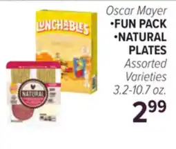 Cermak Fresh Market Oscar Mayer •FUN PACK •NATURAL PLATES offer