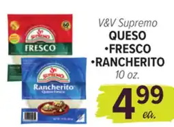 Cermak Fresh Market V&V Supremo QUESO FRESCO • RANCHERITO offer