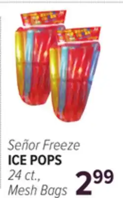 Cermak Fresh Market Señor Freeze ICE POPS offer