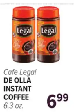 Cermak Fresh Market Cafe Legal DE OLLA INSTANT COFFEE offer
