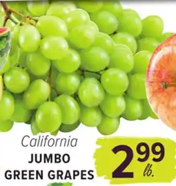 Cermak Fresh Market California JUMBO GREEN GRAPES offer
