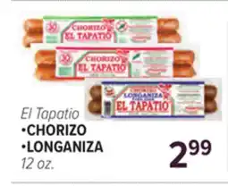 Cermak Fresh Market El Tapatio •CHORIZO •LONGANIZA offer