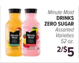 Cermak Fresh Market Minute Maid DRINKS ZERO SUGAR offer
