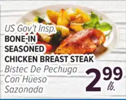 Cermak Fresh Market US Gov't Insp. BONE-IN SEASONED CHICKEN BREAST STEAK offer