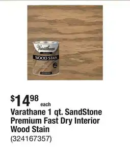 The Home Depot Varathane 1 qt. SandStone Premium Fast Dry Interior Wood Stain offer