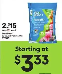 Lowe's Sta-Green 32-Quart Potting Mix offer