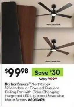 Lowe's Harbor Breeze Northbrook Ceiling Fan offer