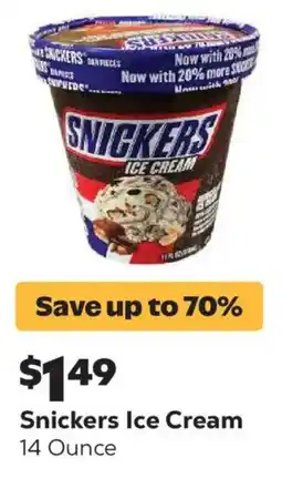 Grocery Outlet Snickers ice cream offer