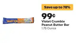 Grocery Outlet Violet Crumble Peanut Butter Bar offer