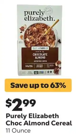 Grocery Outlet Purely Elizabeth Choc Almond Cereal offer