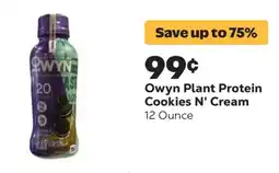 Grocery Outlet Owyn Plant Protein Cookies N' Cream offer
