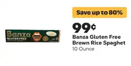 Grocery Outlet Banza Gluten Free Brown Rice Spaghetti offer