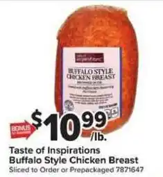 Giant Food Taste of Inspirations Buffalo Style Chicken Breast offer