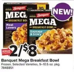 Giant Food Banquet mega breakfast bowl offer
