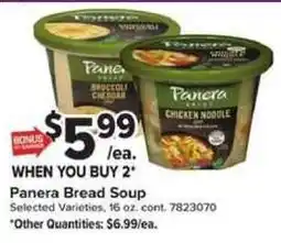 Giant Food Panera Bread Soup offer