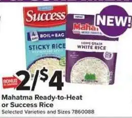 Mahatma Ready-to-Heat or Success Rice