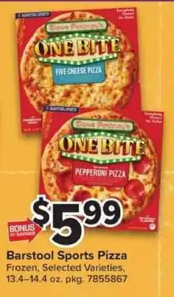 Giant Food Barstool Sports Pizza offer