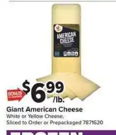 Giant Food Giant American Cheese offer