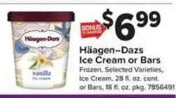Giant Food Häagen-Dazs ice cream or bars offer