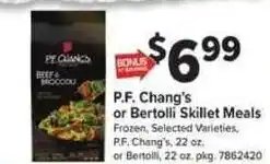 Giant Food P.F. Chang's or Bertolli Skillet Meals offer